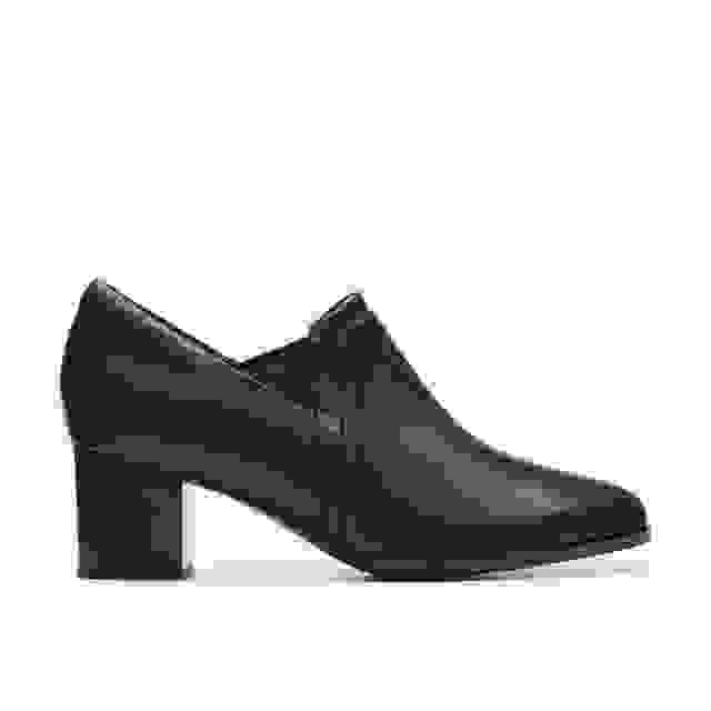 clarks Loken Way Black Leather