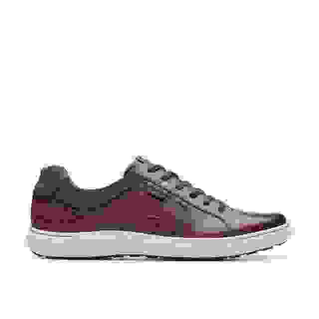 clarks Mapstone Lace Mahogany Leather