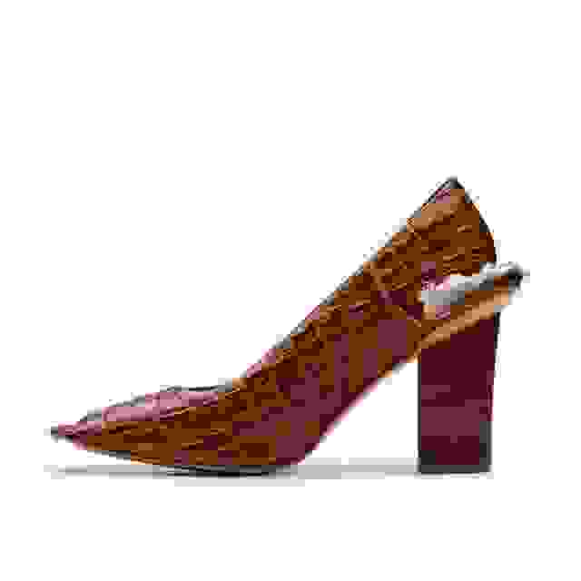 Clarks Martine Rose Heel Tan Leather