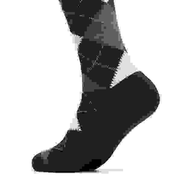 Clarks Mens Argyle Sock Black/White