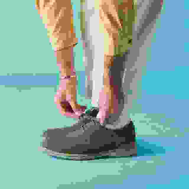 Clarks Monahan Plain Grey Nubuck