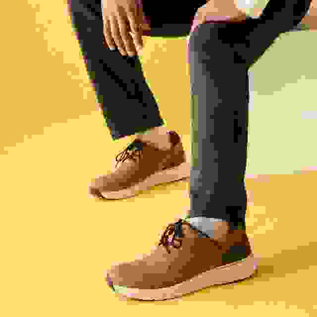 Clarks Motion Trek PT Dark Tan Leather