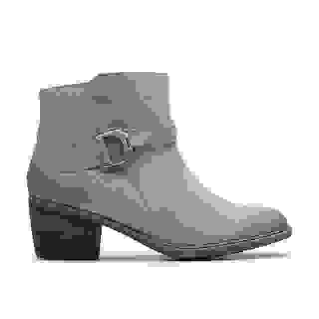 clarks Neva Buckle Stone Suede