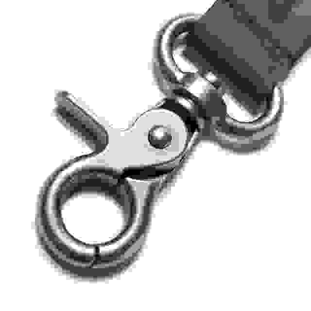 Clarks Oiled Leather Key Fob Black