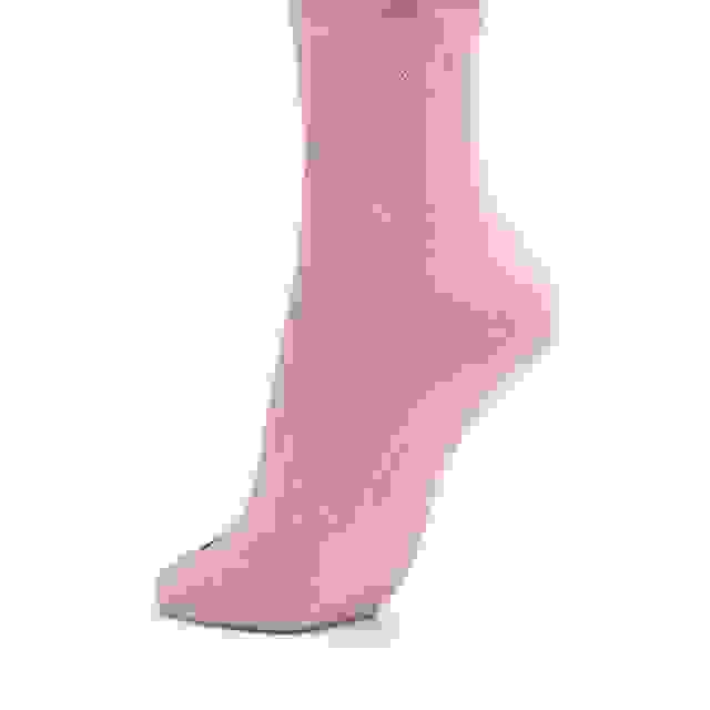 Clarks Pointelle Ruffle Crew Purple