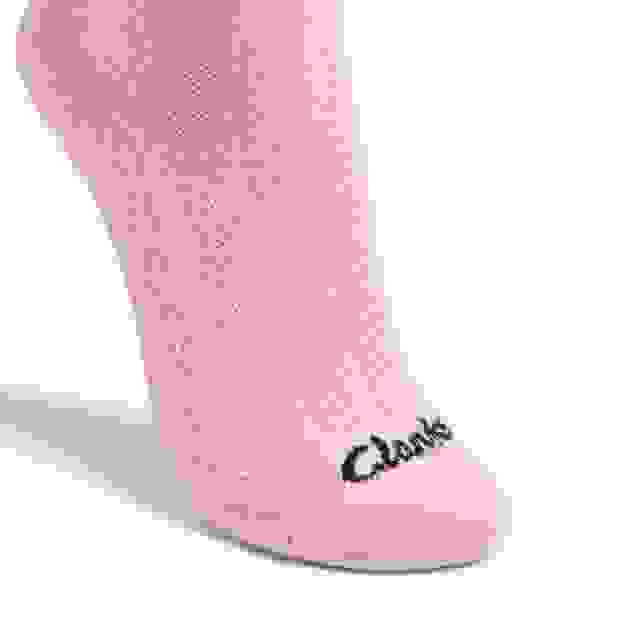 Clarks Pointelle Ruffle Crew Purple