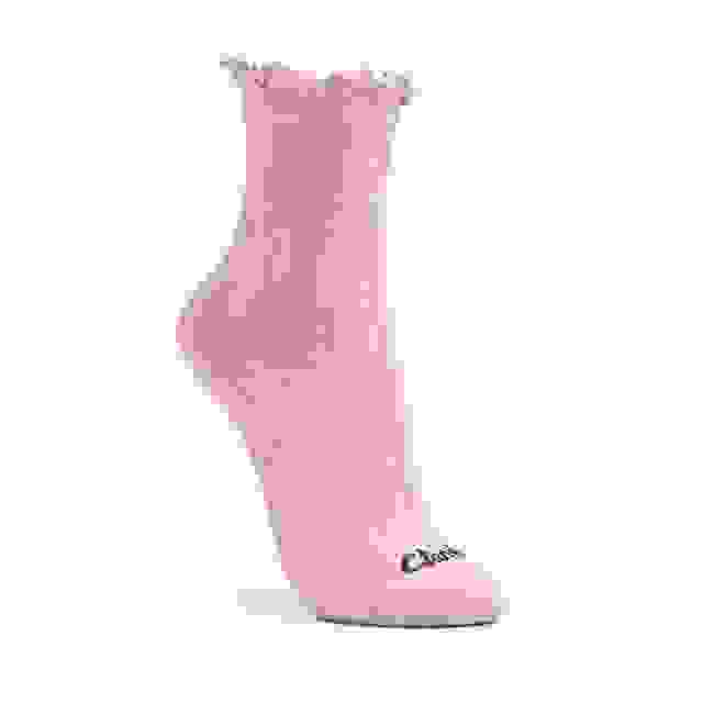 clarks Pointelle Ruffle Crew Purple