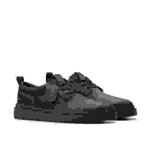 Clarks Polden Lace Black Leather