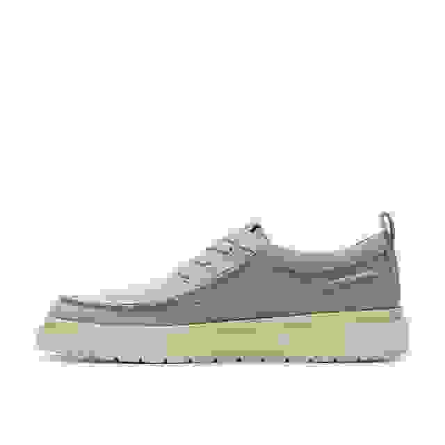 Clarks Polden Moc Grey Canvas