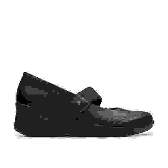 clarks Suttyn May Black Leather