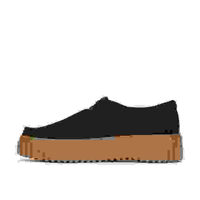 Clarks Torhill Bee Black Suede