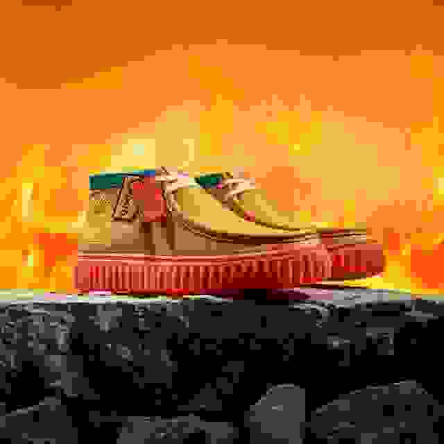 Clarks Torhill Explore X Pokémon Orange Leather