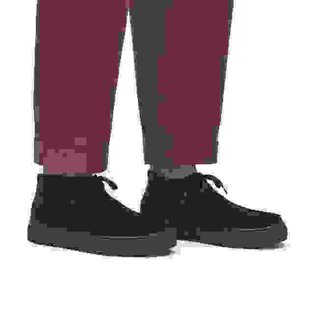 Clarks Torhill Hi Black Suede