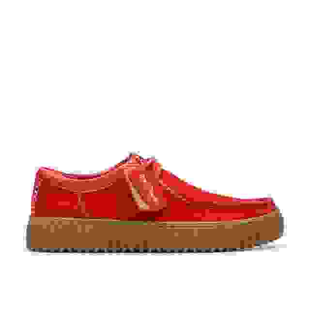 clarks Torhill Lo Red Suede