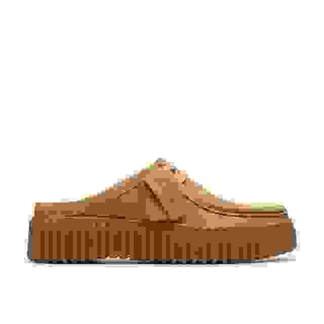 clarks Torhill Mule Light Tan Nubuck