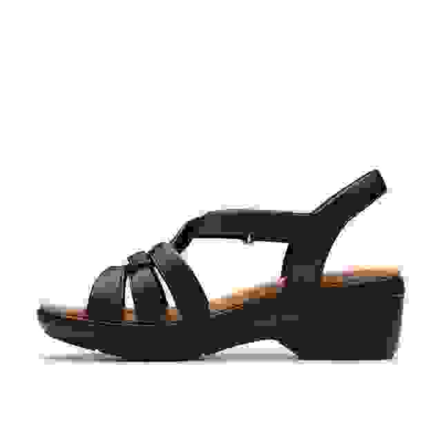 Clarks Tuleah Cross Black Leather