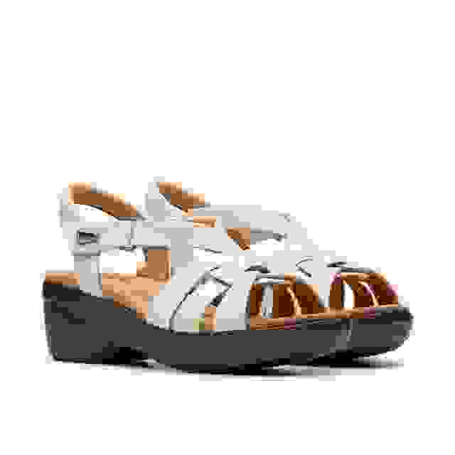 Clarks Tuleah Cross Cream Leather