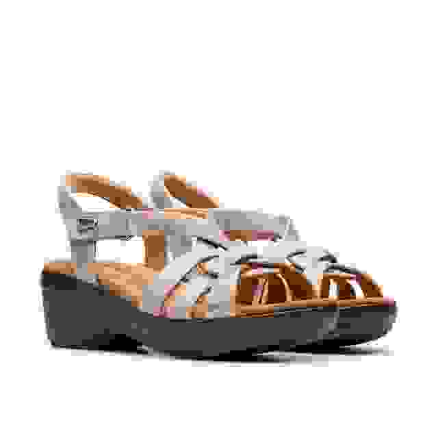 Clarks Tuleah Cross Metallic Leather