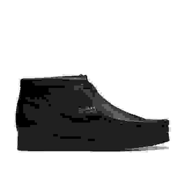 clarks Wallabee Boot Black Leather