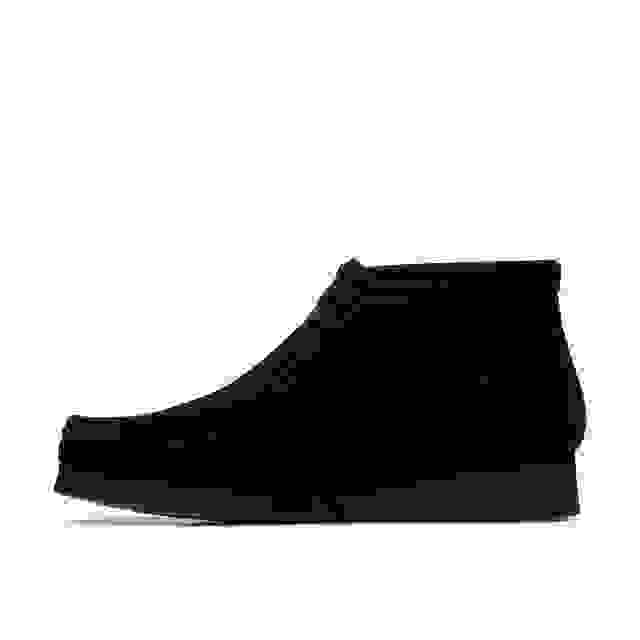 Clarks Wallabee Boot Black Suede