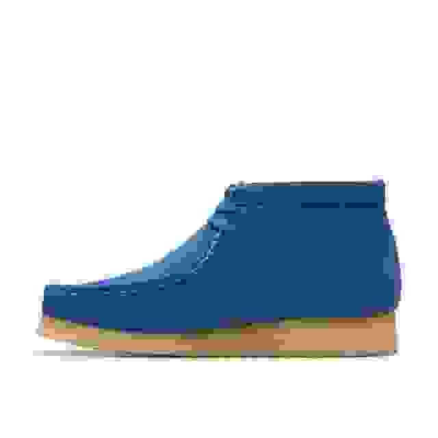 Clarks Wallabee Boot Blue Suede