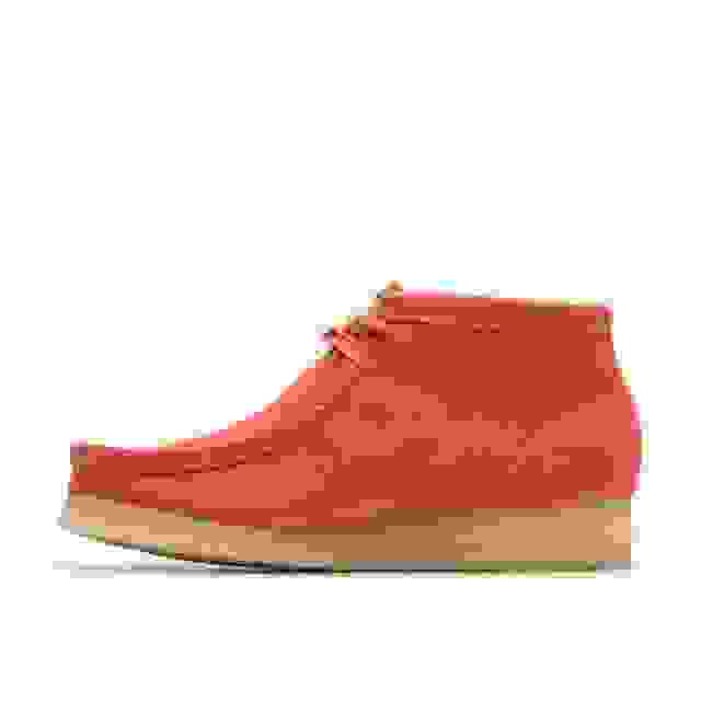 Clarks Wallabee Boot Coral Suede