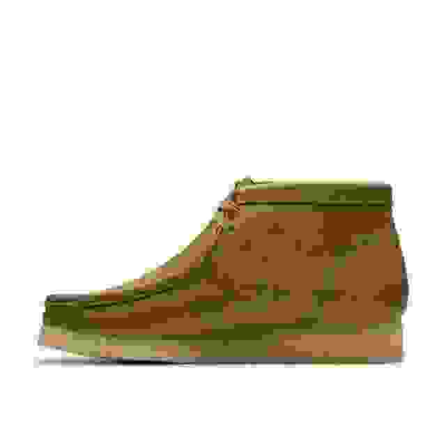 Clarks Wallabee Boot Dark Olive Leather