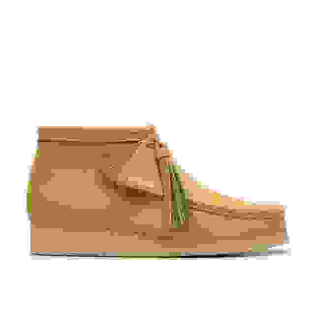 clarks Wallabee Boot Golden Tan Suede