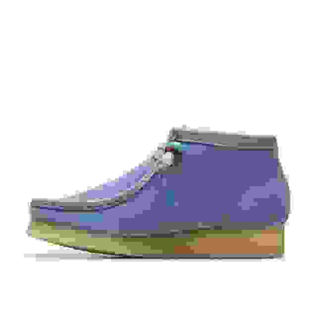 Clarks Wallabee Boot Powder Blue Suede