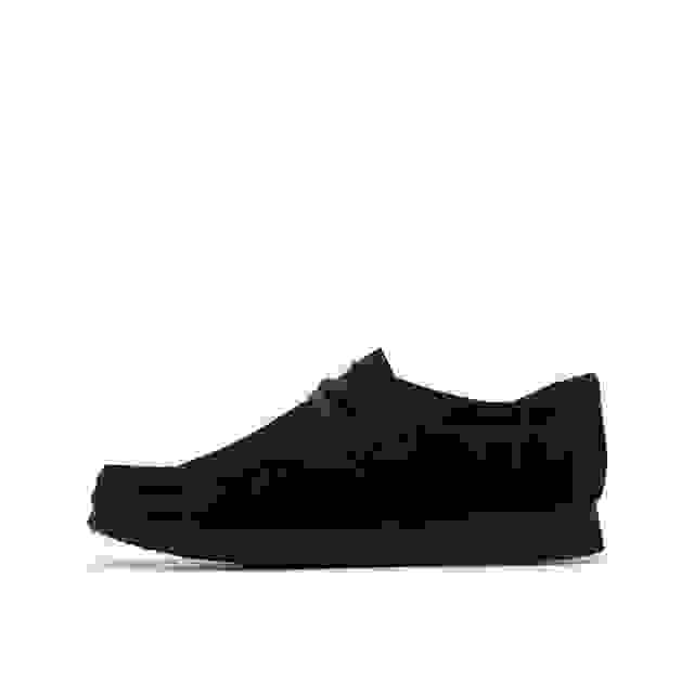 Clarks Wallabee Older Black Suede