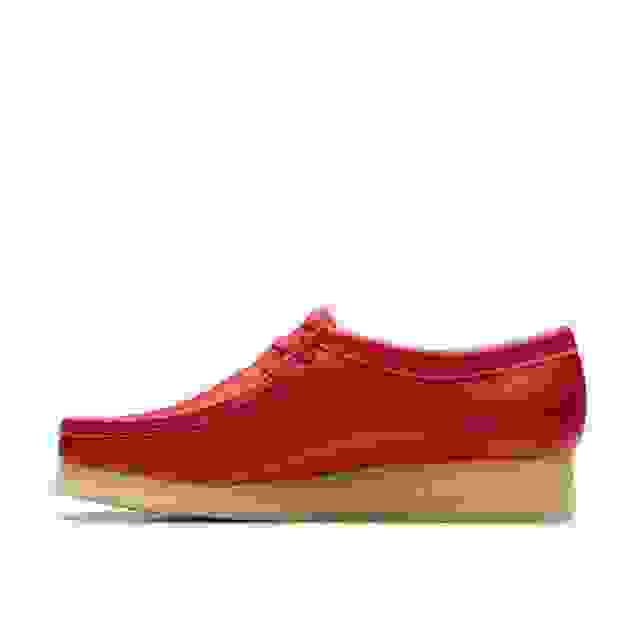 Clarks Wallabee Red Leather