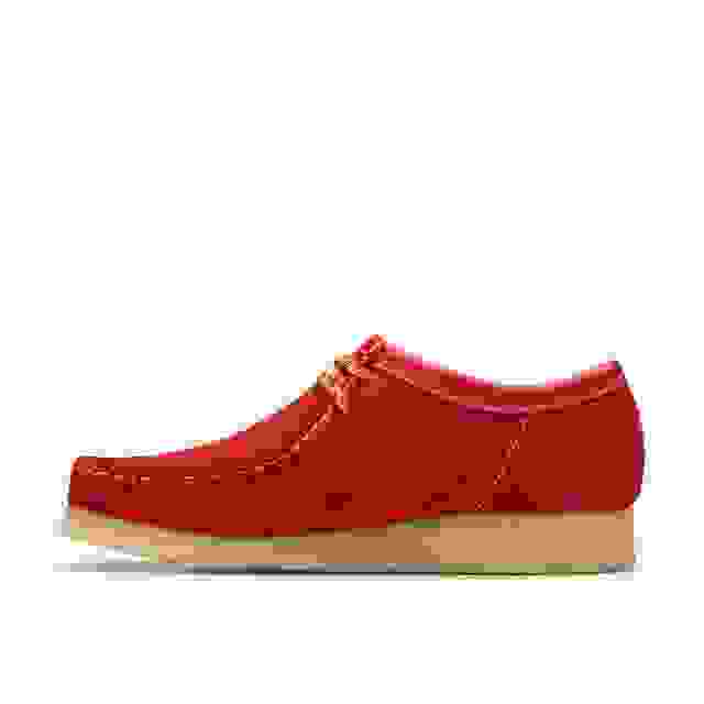 Clarks Wallabee Red Suede