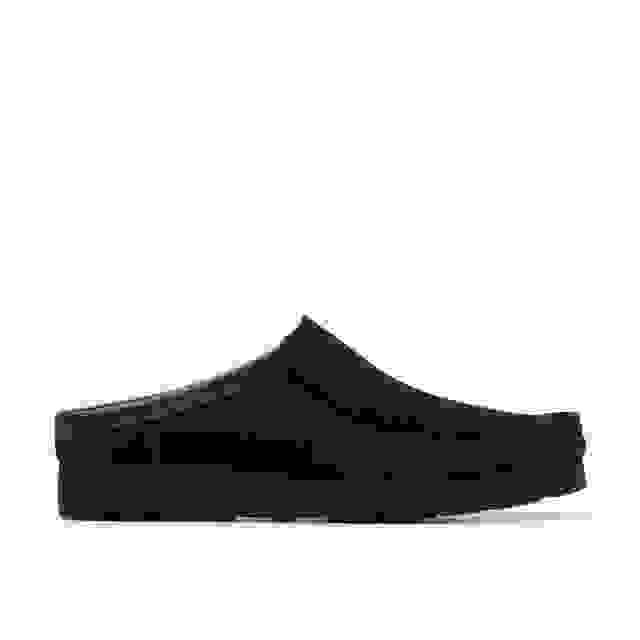 clarks Wallabee Slip Black Suede