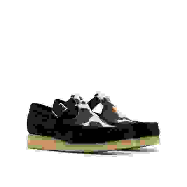 Clarks Wallabee T Bar Black Interest