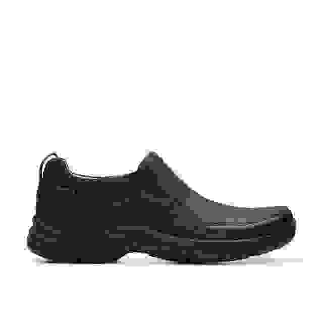 clarks Walpath Step Black Leather