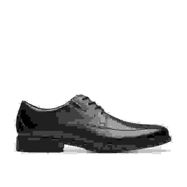 clarks Whiddon Pace Black Leather