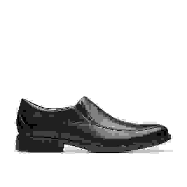 clarks Whiddon Step Black Leather