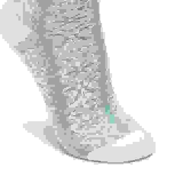 Clarks Wide Cuff Floral Crew Green