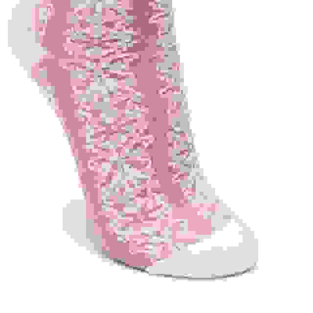 Clarks Wide Cuff Floral Crew Purple