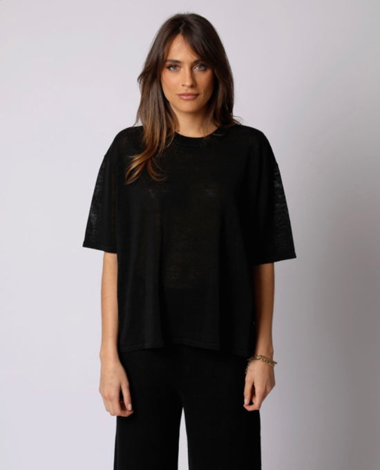 classic collection Oversized Linen t-shirt