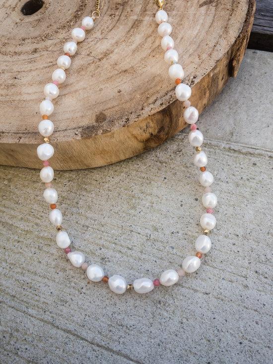 classic collection Pearl and Gemstone necklace