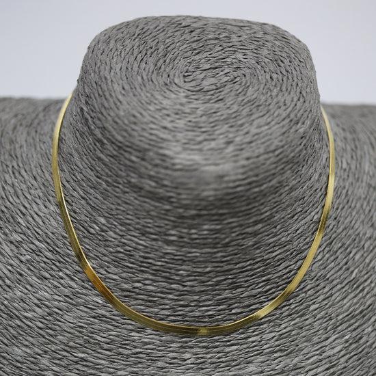 classic collection Thick short sterling silver gold plated necklace