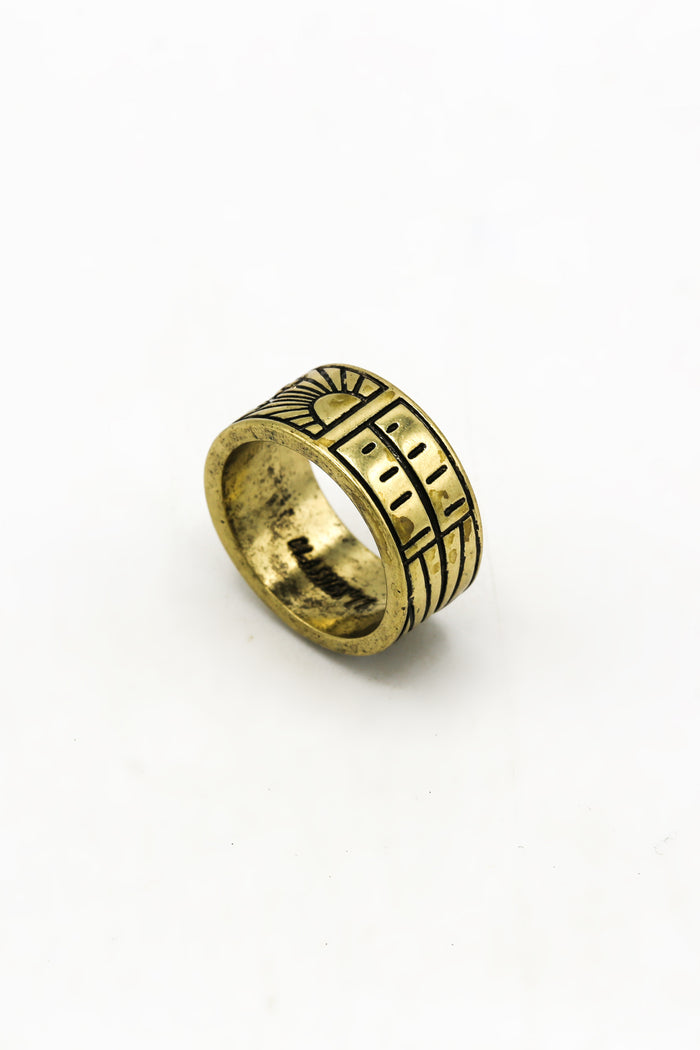 Classics 77 Beach Days Palm Scene Band Ring