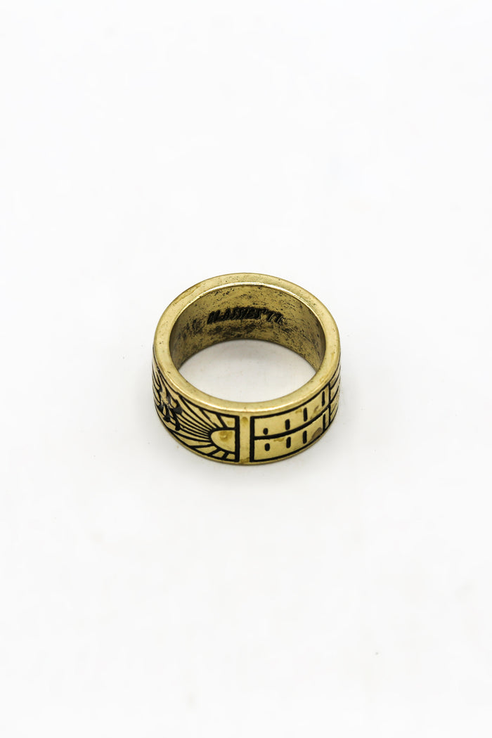 classics 77 Beach Days Palm Scene Band Ring