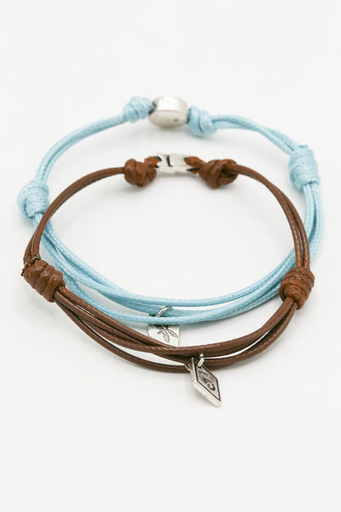 Classics 77 Beach Junkie Sun Bracelet Duo In Brown