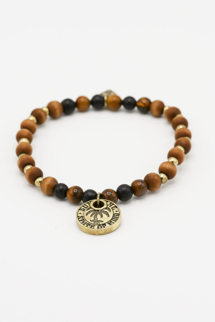 classics 77 Island Life Sunshine State Of Mind Beaded Coin Bracelet