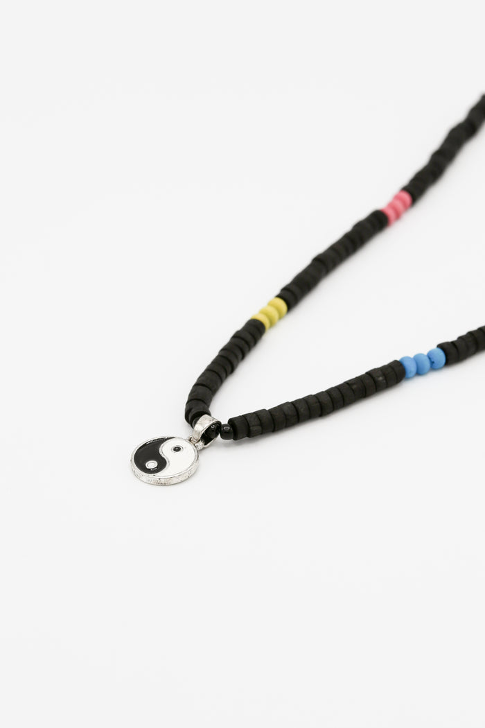 Classics 77 Till Sunrise Ying Yang Mix Bead Cotton Necklace