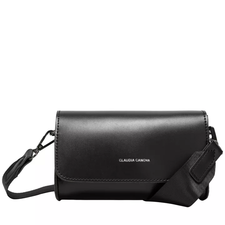 claudia canova Brienne Beau Flapover Shoulder Bag Black