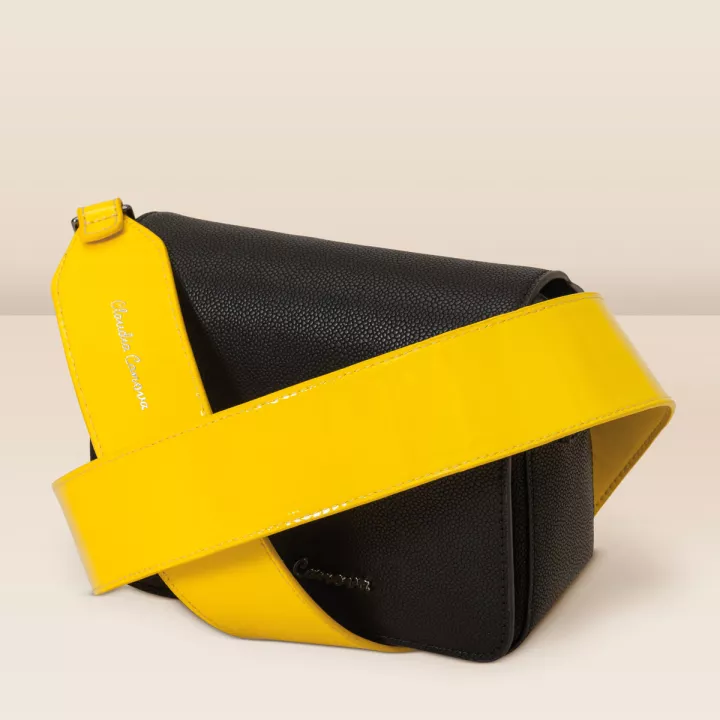 Claudia Canova Butterfly Patent Interchangeable Bag Strap Yellow