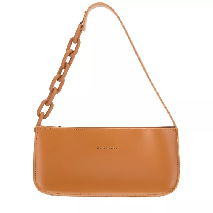 claudia canova Katea Corrin Chain Shoulder Bag Tan